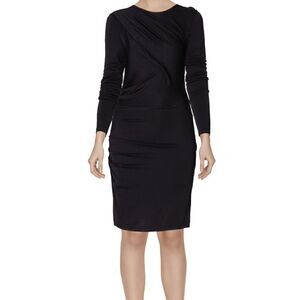T by Alexander Wang Draped Long Sleeve Dress